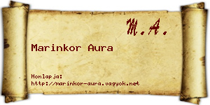 Marinkor Aura névjegykártya